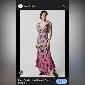 Free People Rose Garden Dress – Unreleased Blue Version - Size S - project piece